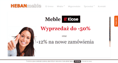 Desktop Screenshot of hebanmeble.pl
